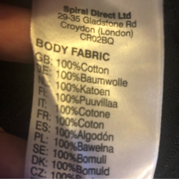 SPIRAL CLOTHING Cat Top, Black w/ Lace, Goth, Women’s Size L - Picture 5 of 8